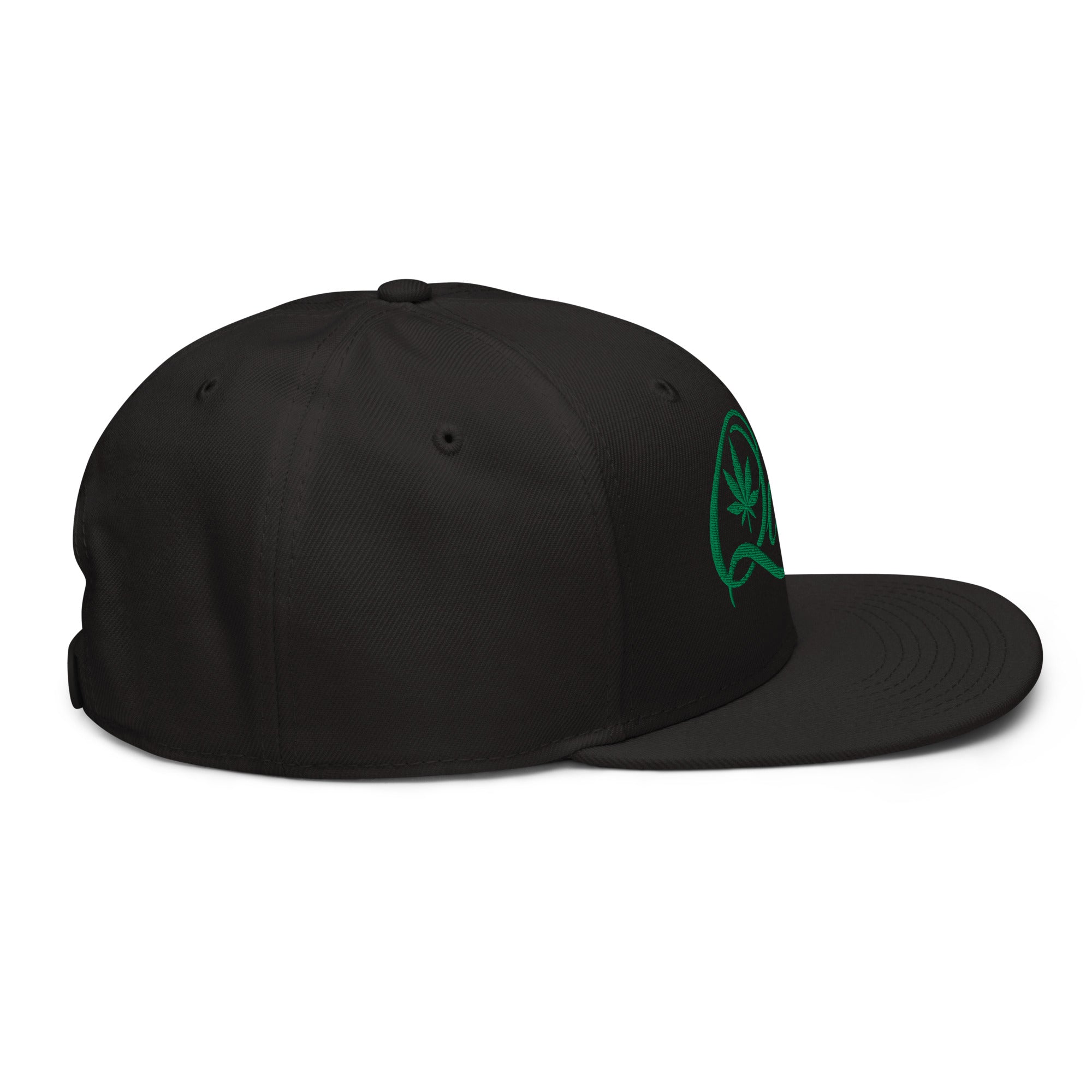 Qush Embroidered Trucker Hat | Black & White Streetwear Cap | Luxury Urban Snapback | Cannabis Lifestyle Fashion Hat | Premium Embroidery